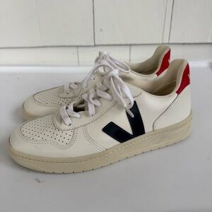Veja V-10 Sneakers White Blue Red size 9